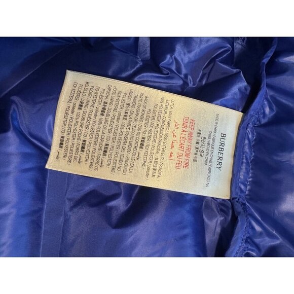 NWT Burberry Kids Quilted Down Vest Hoodie 12 Youth 12Y - Picture 10 of 14